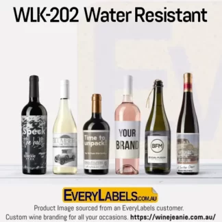 Water resistant paper labels