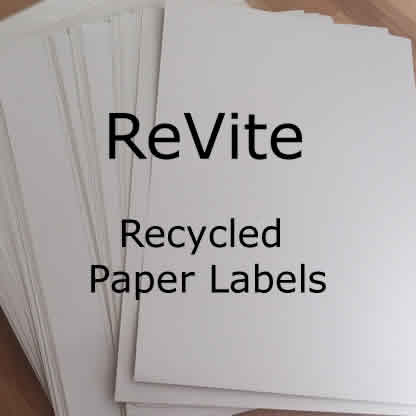 ReVite - Recycled White Paper Labels