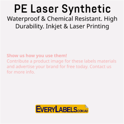 A4 pelaser waterproof white synthetic printable blank labels laser inkjet
