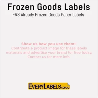 fr8 frozen goods blank paper labels