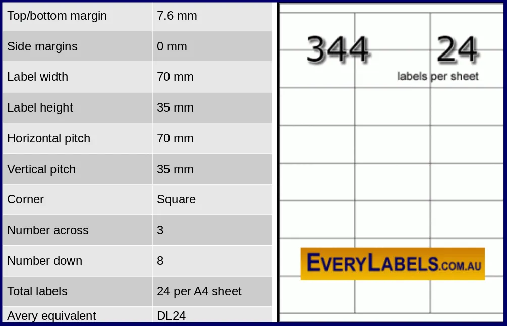 344 rectangle self adhesive blank labels