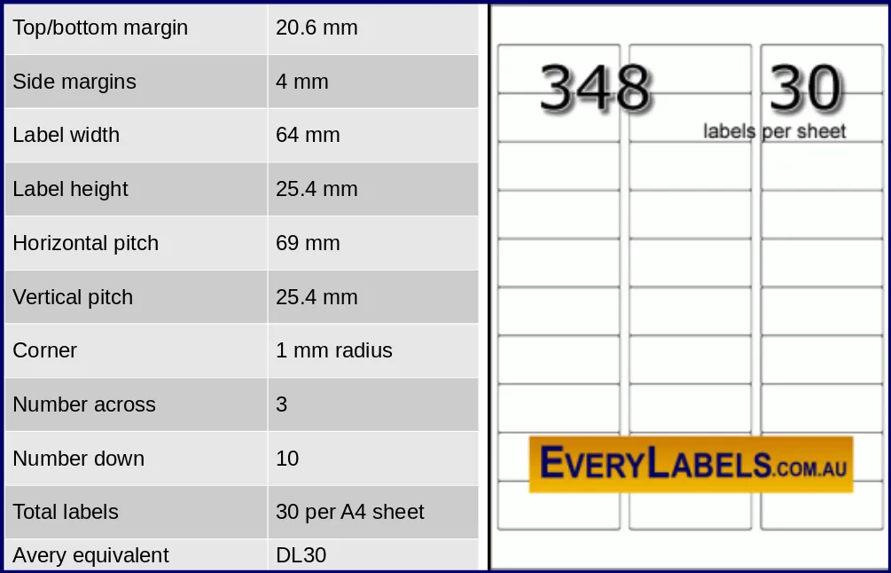 348 rectangle self adhesive blank labels