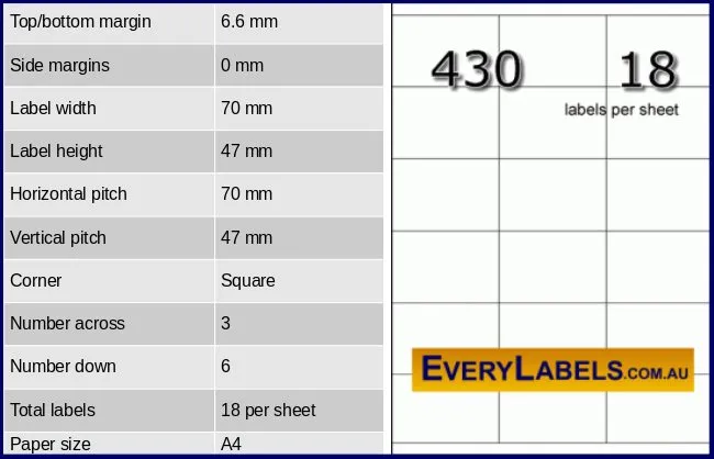430 rectangle self adhesive blank labels