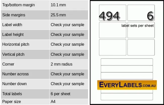 494 media video self adhesive blank labels 6 sets 0 table result