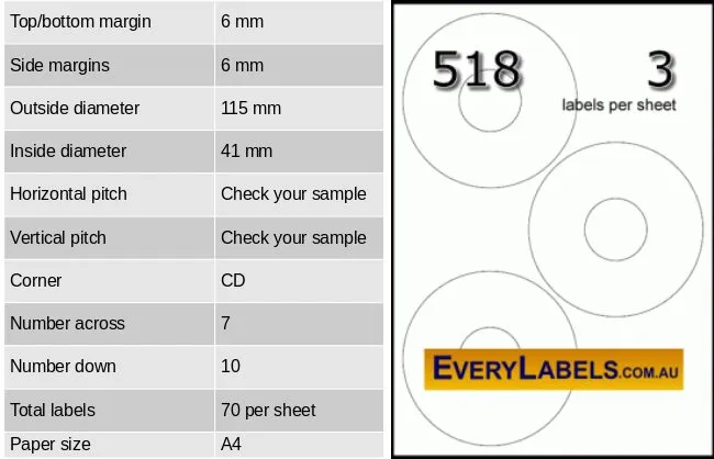 518 media cd dvd self adhesive blank labels 3 0 table result