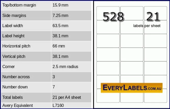528 rectangle self adhesive blank labels 63.5 x 38.1 0 table result