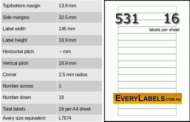 531 media video spine 145 x 16.9 self adhesive blank labels 16 0 table result