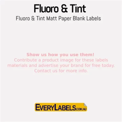 fluoro tint matt paper labels blank general purpose