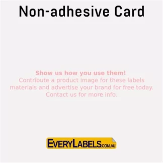 non adhesive card