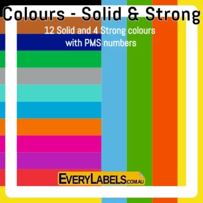 solid strong colors colours pms premium blank paper labels coloured 3