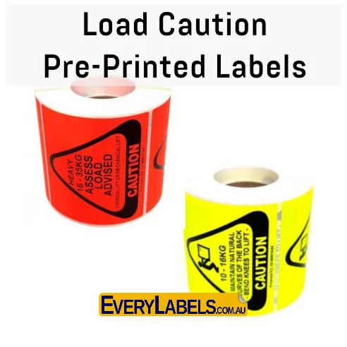 Øde Jeg har erkendt det fjerkræ Heavy Load Labels - pre-printed matt paper labels - Everylabels.com.au